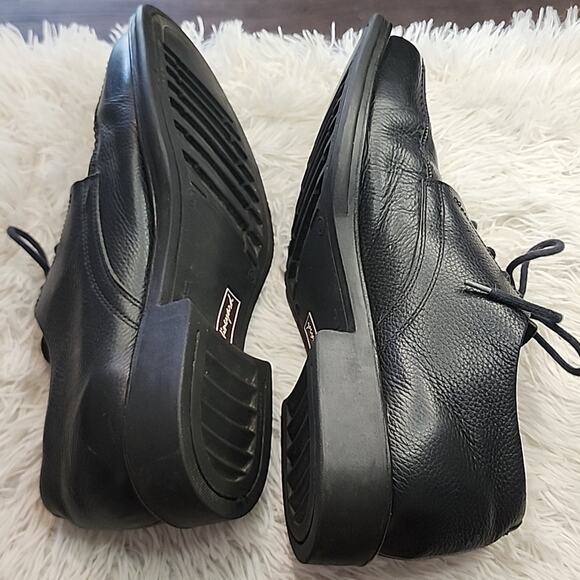 SANDRO MOSCOLONI VINEYARD LACE UPS PEBBLED LEATHER MENS SIZE 42 GUC main image 9
